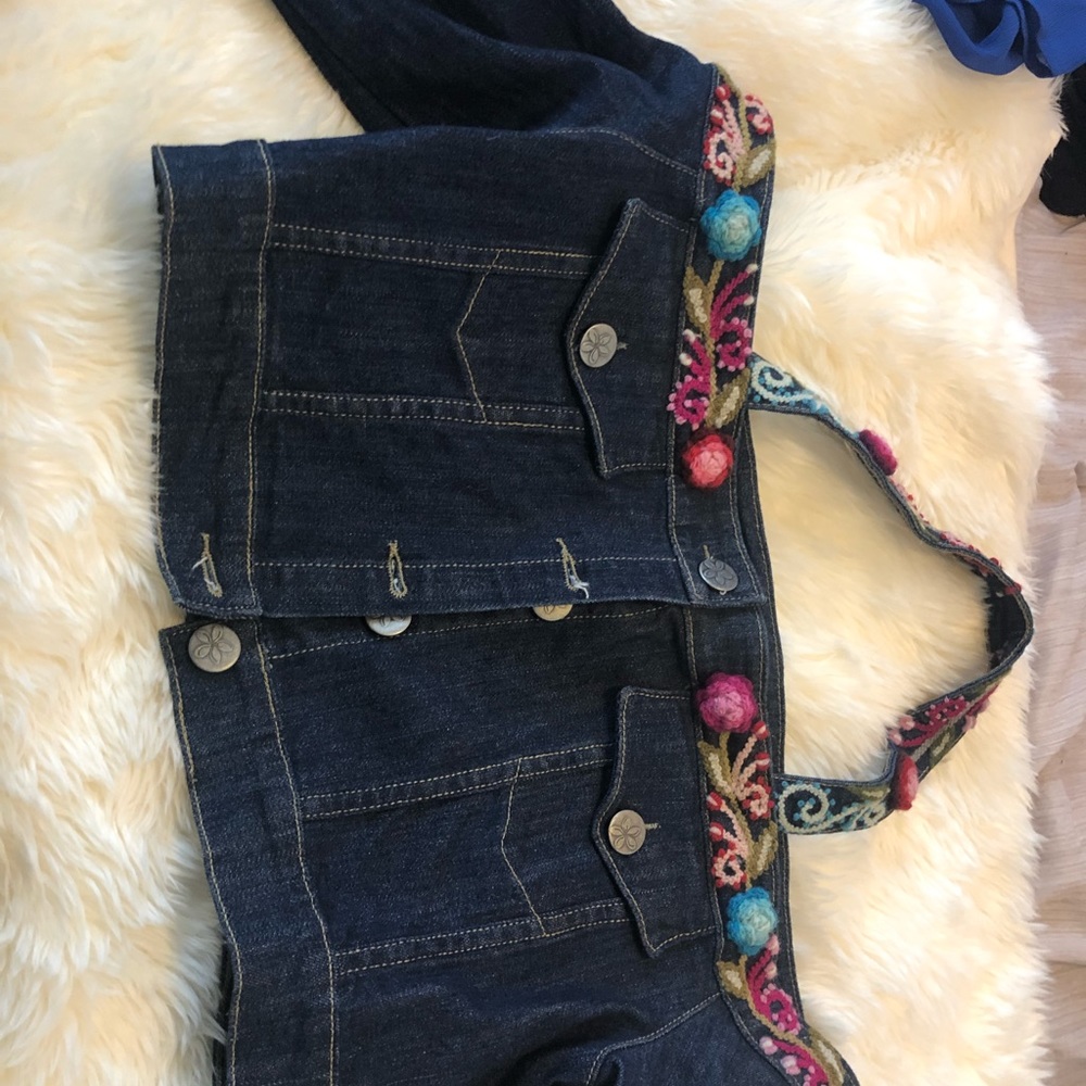 Western off the shoulder Jean jacket